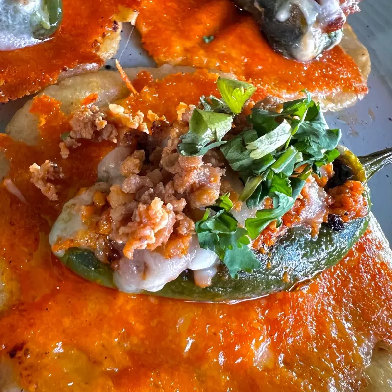 Taquito de chile Jalapeño relleno