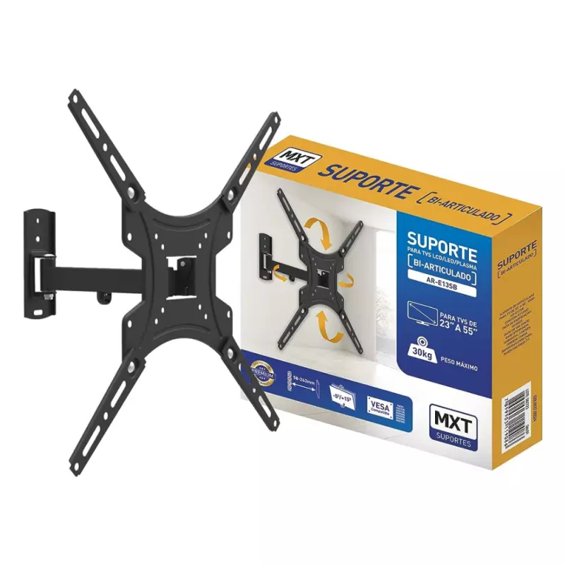 SUPORTE DE TV BI-ARTICULADO MXT