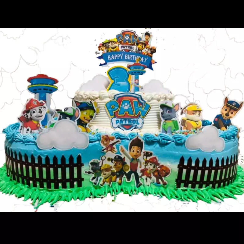 Cake de cumpleaños de Paw Patrol 2ps