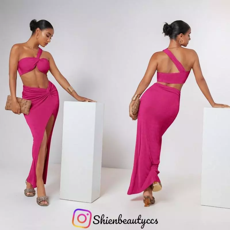 Conjunto de falda larg