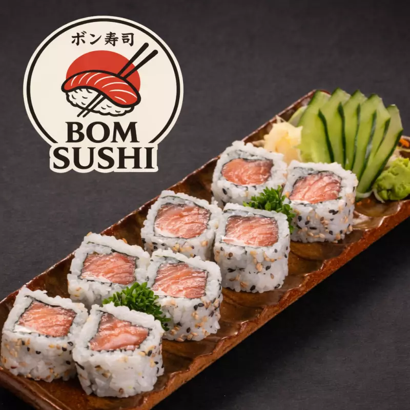 URAMAKI SALMÃO (08 UNIDADES)