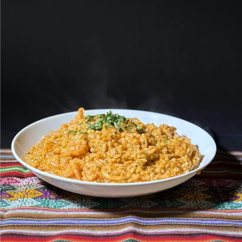Arroz con mariscos (cremoso)