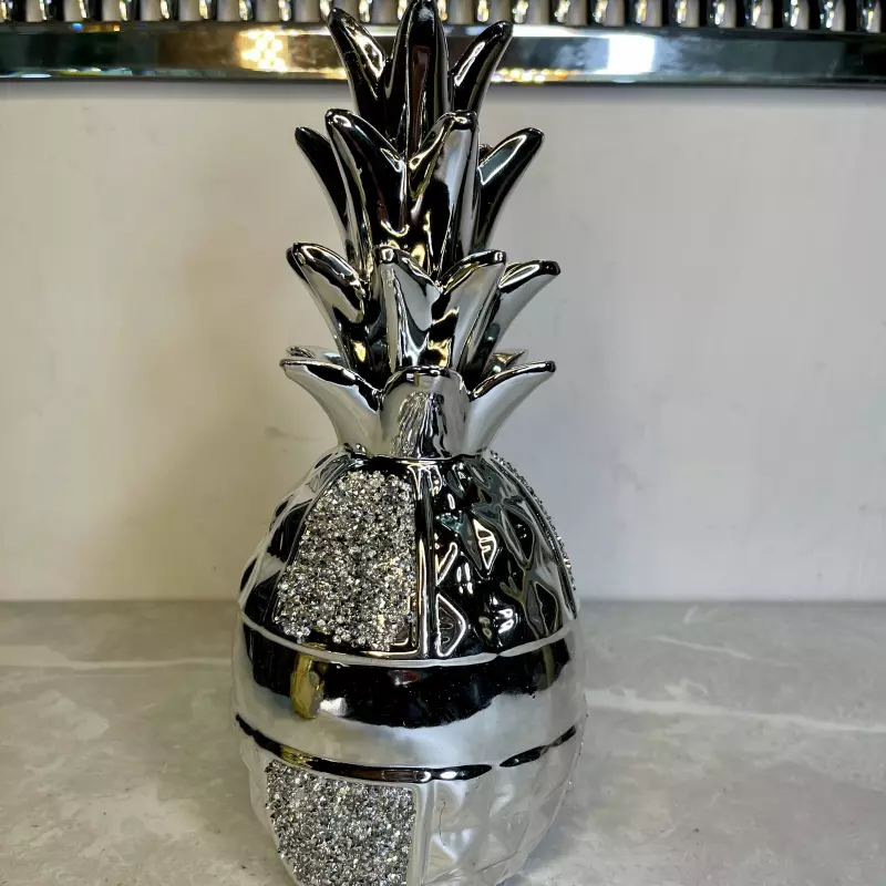 PIÑA DECORATIVA PLATEADA REF 3028-15