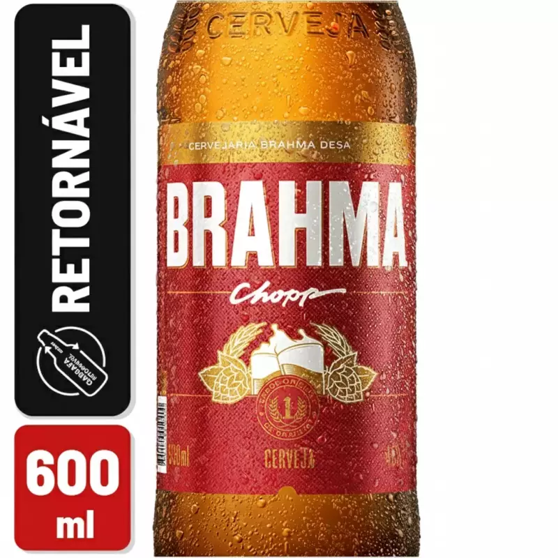 Cerveja Brahma Chopp Retornável 600m
