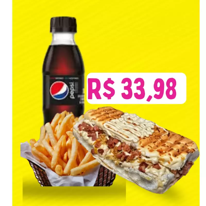 1 DOG + BATATA + BEBIDA 200ML