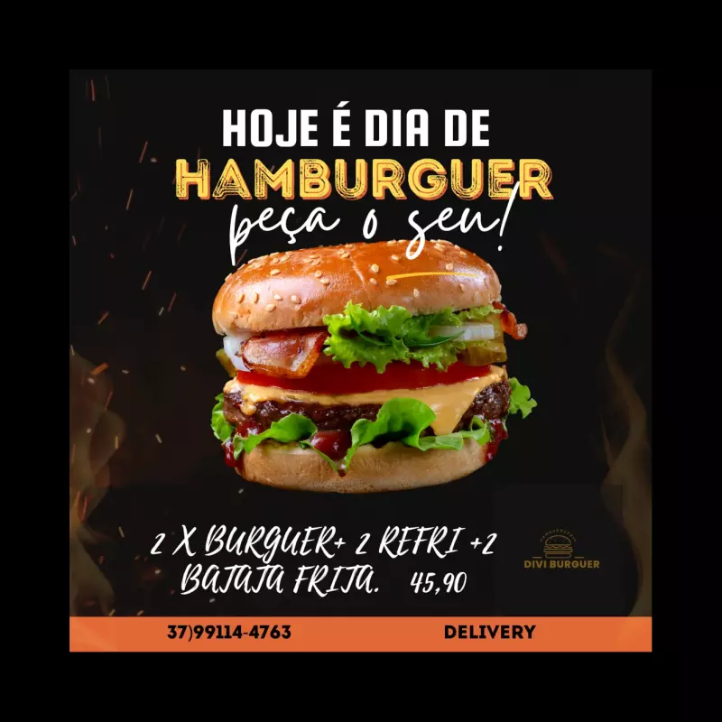 2 X BURGUE+ 2 REFRI