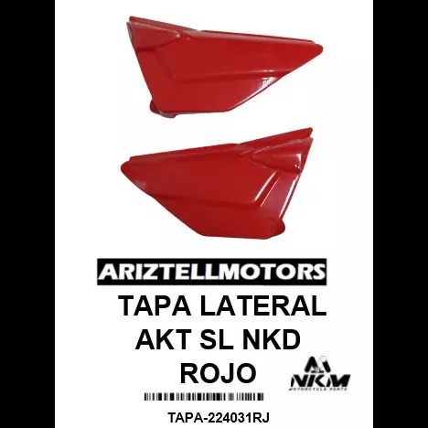 TAPA LATERAL AKT SL NKD ROJA