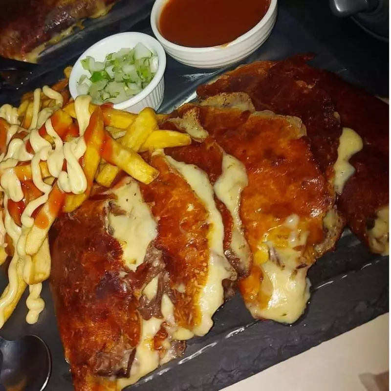 4 tacos de queso fundido