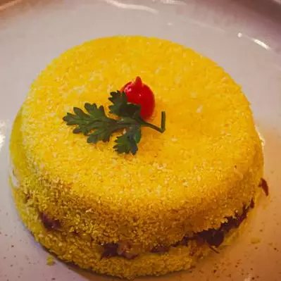 Charque com queijo