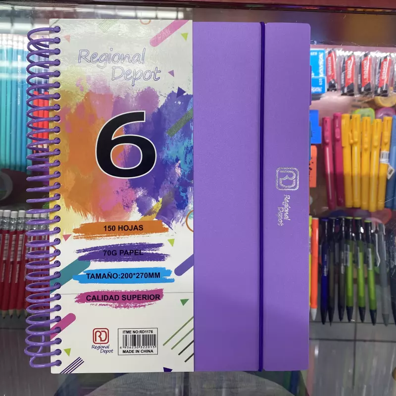 Libreta Espiral Con separadores RD