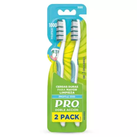 2 CEPILLOS PRO Dobl Acción 1000 DURO