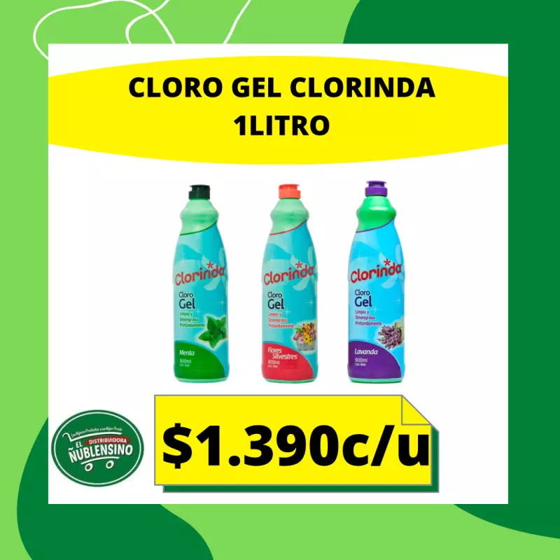 Clorinda cloro gel 1L