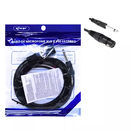 CABO DE MICROFONE P10/XLR 5M YP5019
