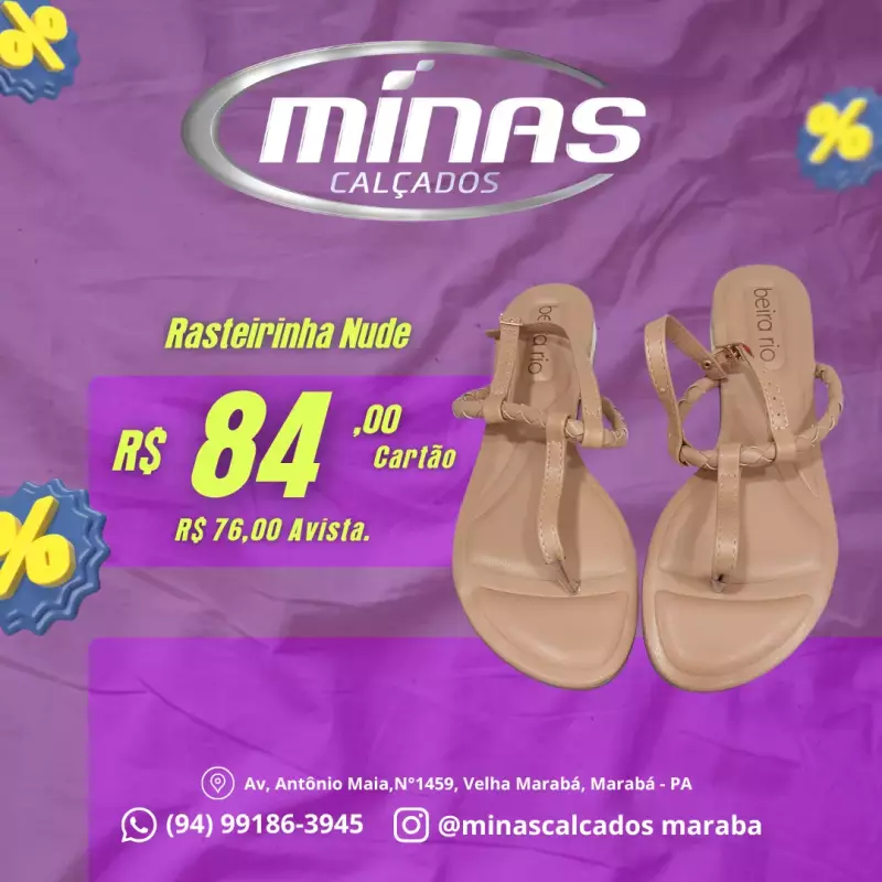 Rasteirinha Nude RF:8263972