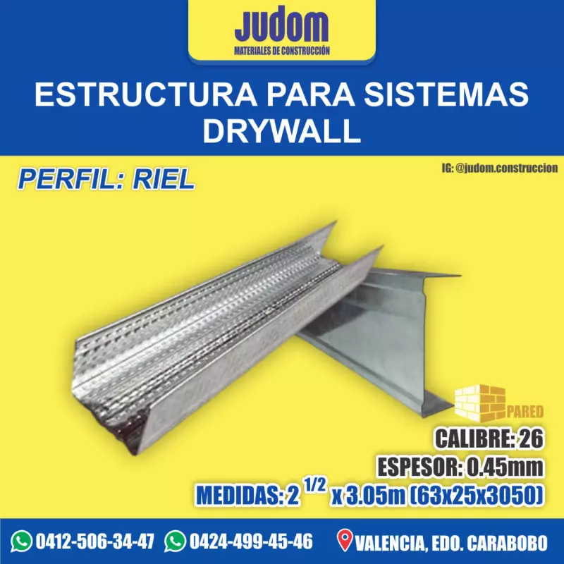 0752│RIEL 2 1/2" X 3.05 Mts