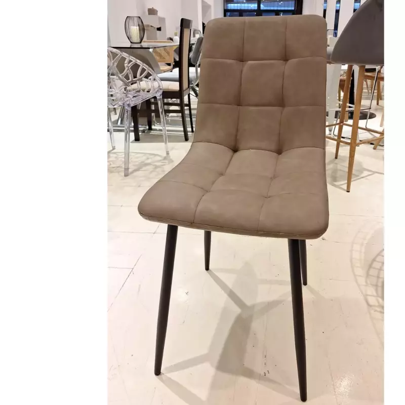 Silla Cleo ecocuero kaki