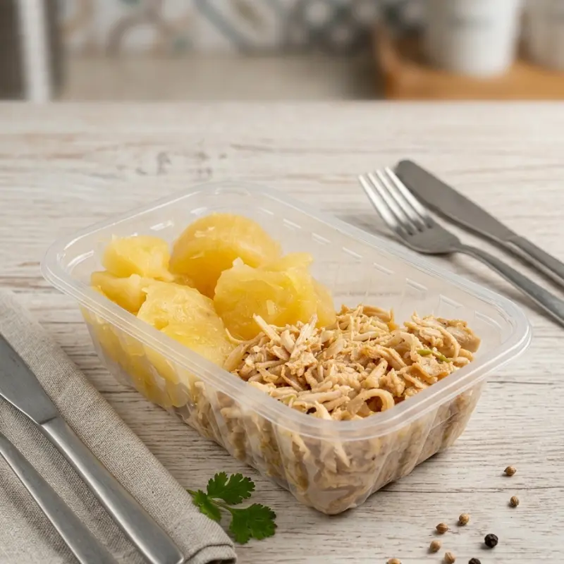 Mounjaro frango desfiado com aipim