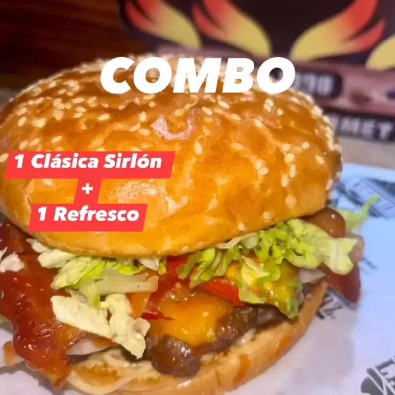 1 CLÁSICA SIRLÓN + 1 REFRESCO