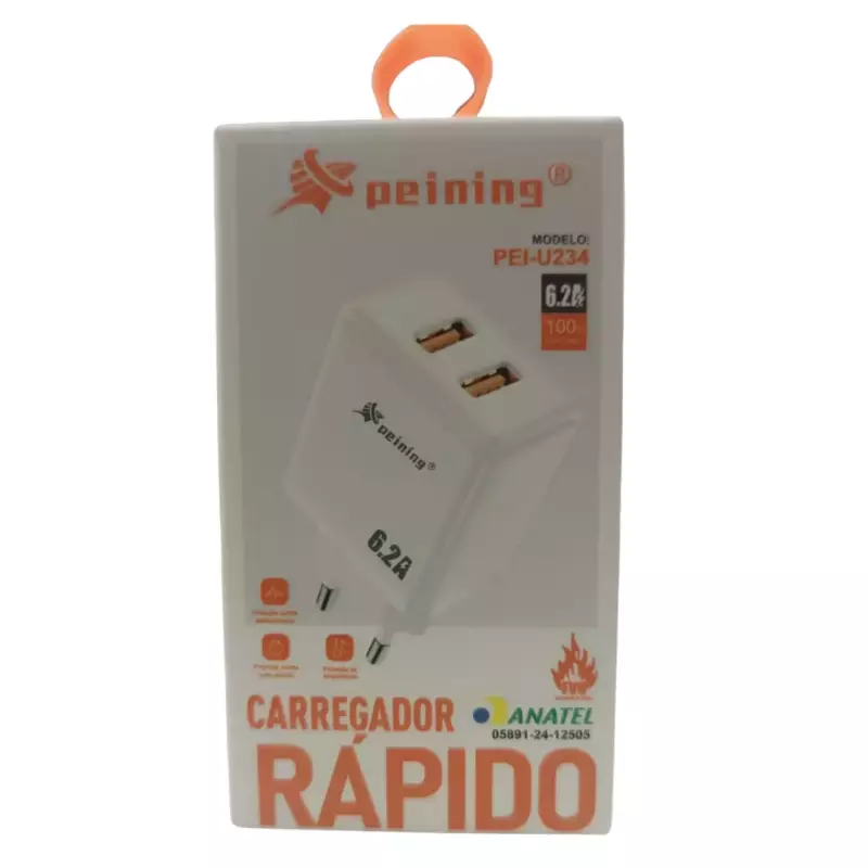 FONTE RÁPIDA 2 USB PEINING PEI-U234