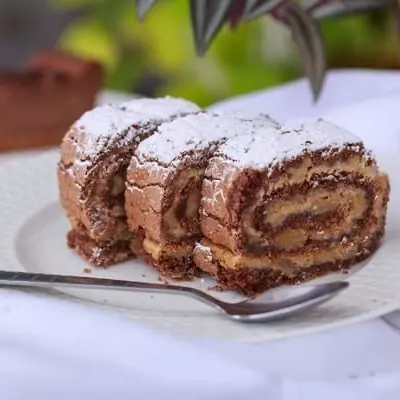 Crocante alemán de chocolate con nueces