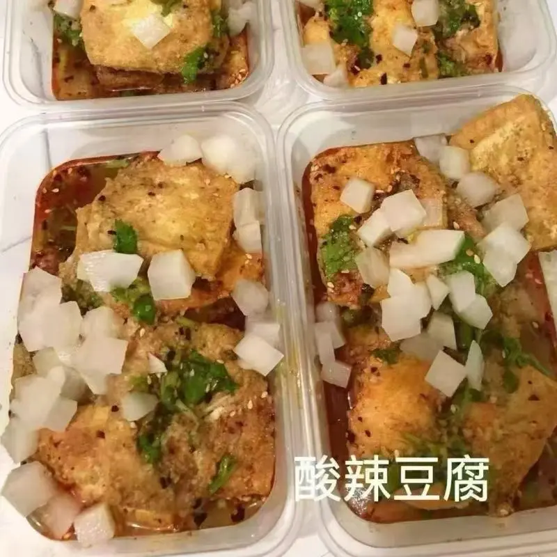 TOFU FRITO AGRIPICANTE 酸辣豆腐