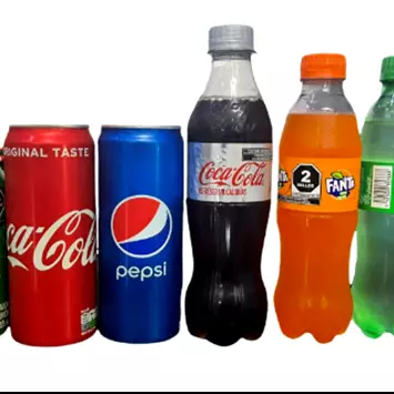 Caja de refresco gaseado importado (