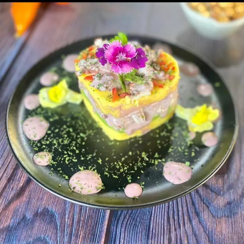 Causa de Pulpo al Olivo