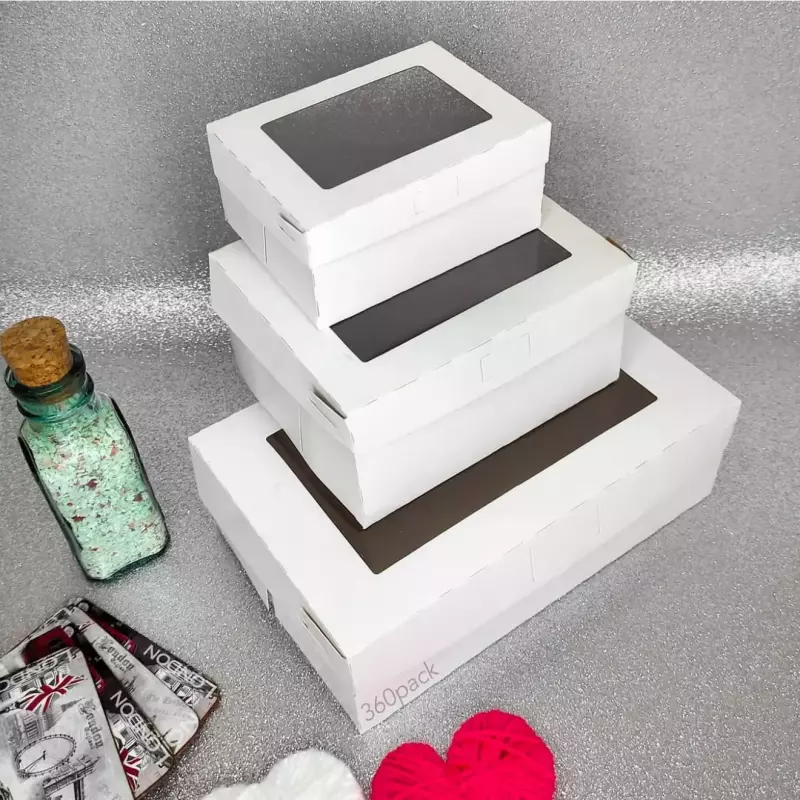 Cajas Blancas Acetato Cuadrado