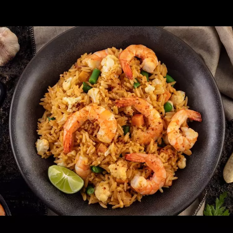 Arroz con camarones