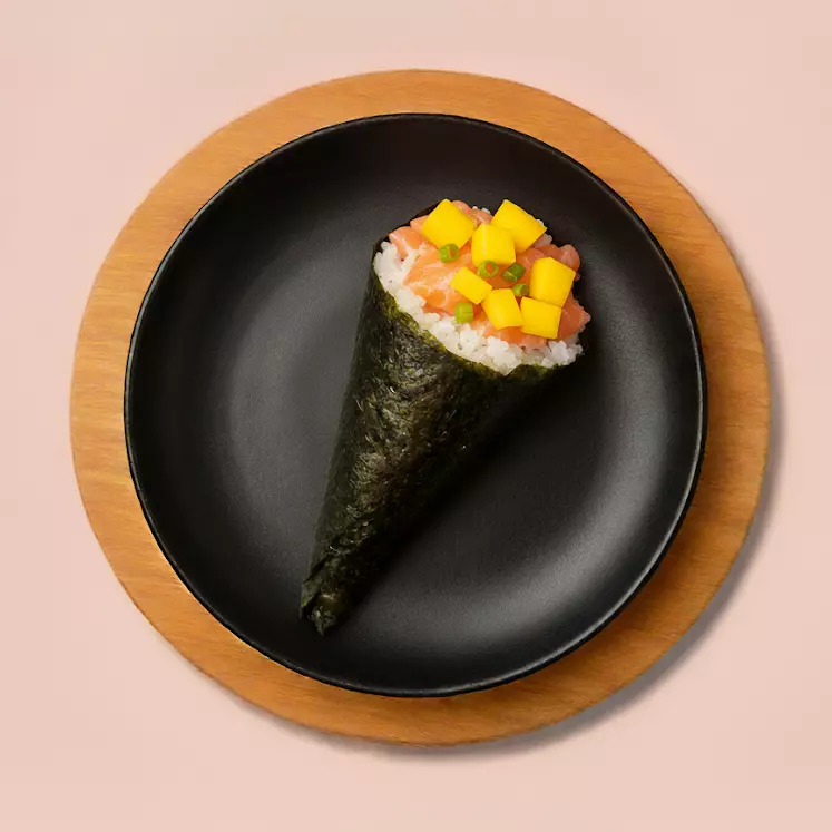 Temaki Salmão e Manga