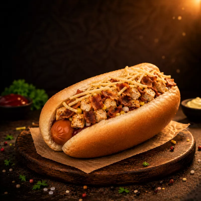 Hot Dog Bacon Frango