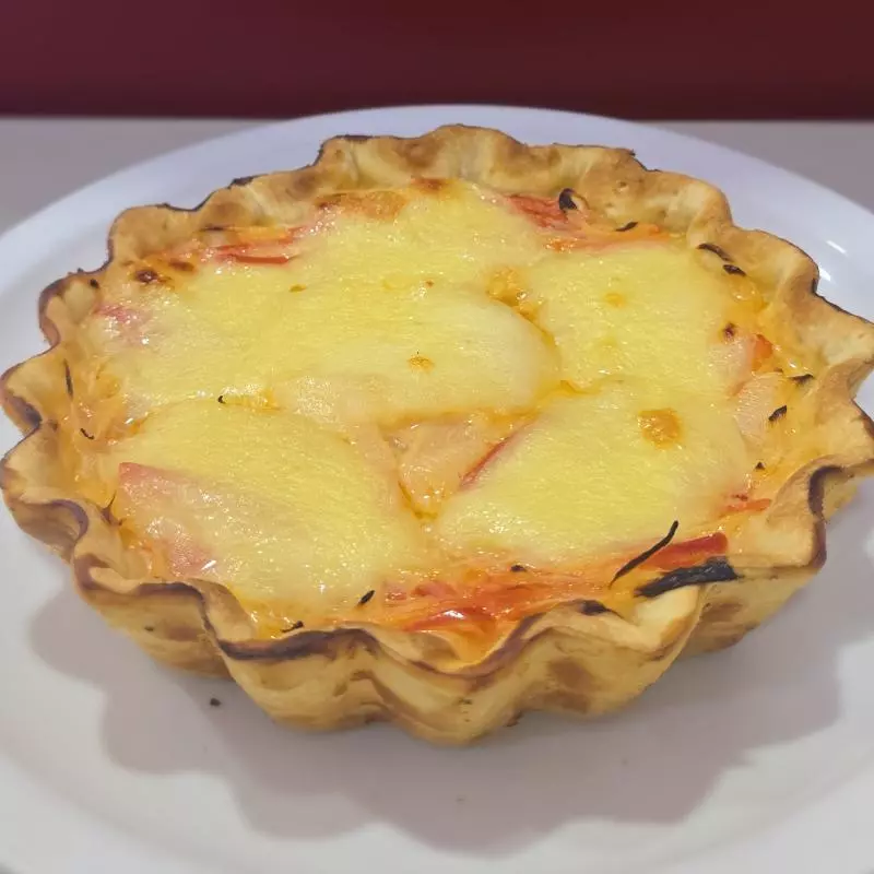 Tarta de cebolla y queso