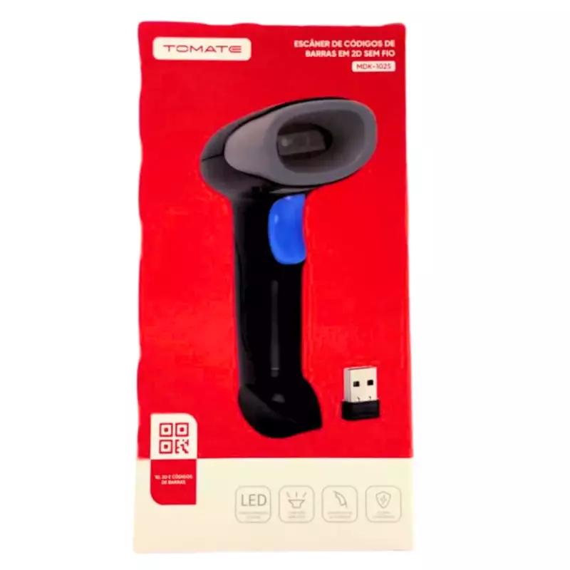 LEITOR COD DE BARRAS S/FIO MDK-102S