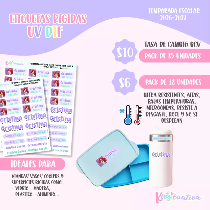 ETIQUETAS UVDTF