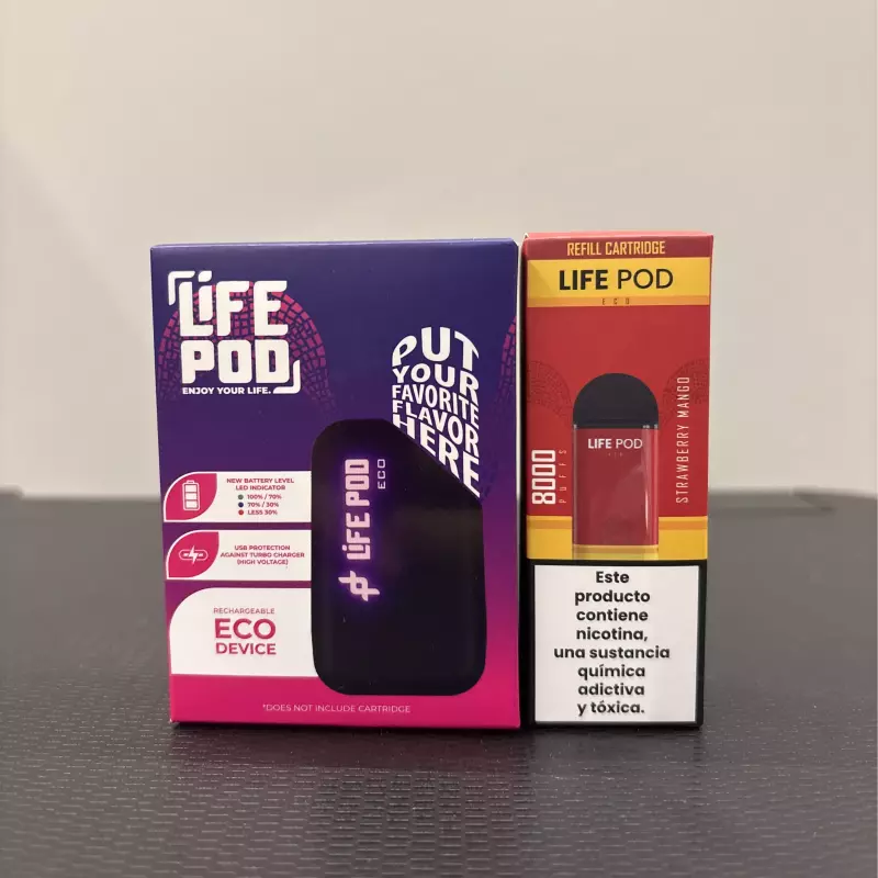 KIT LIFE POD ECO 1 MORANGO/MANGA