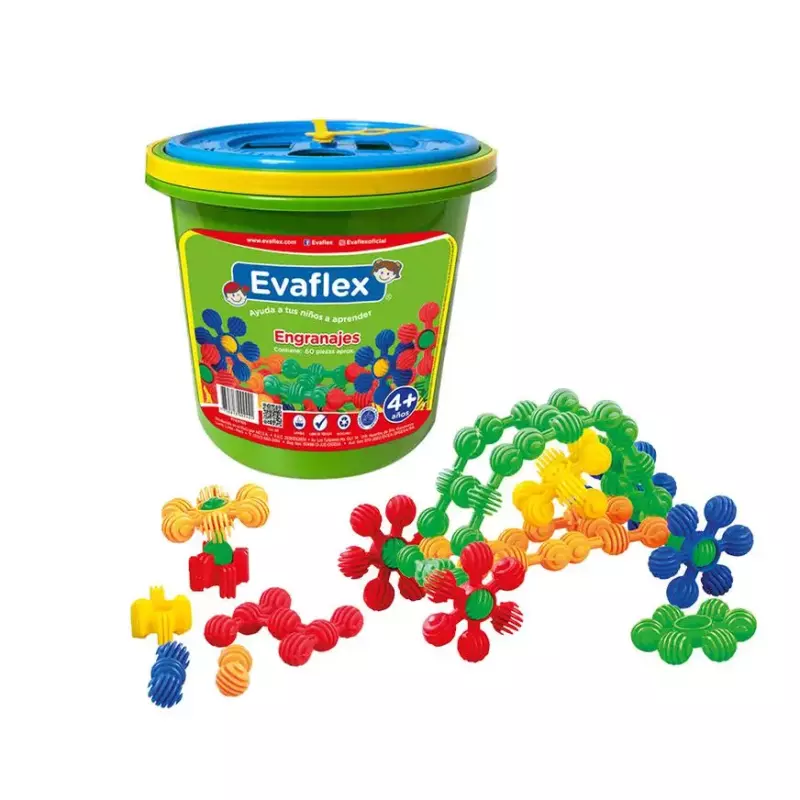 ENGRANAJES X 60 PIEZAS EVAFLEX