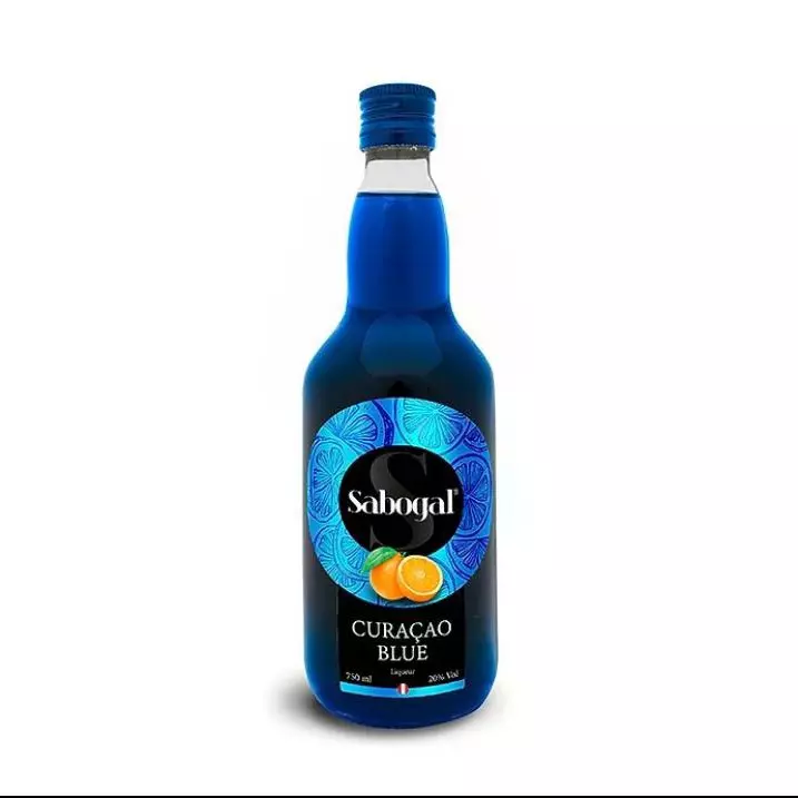 LICOR DE CURACAO BLUE SABOGAL 750 ml