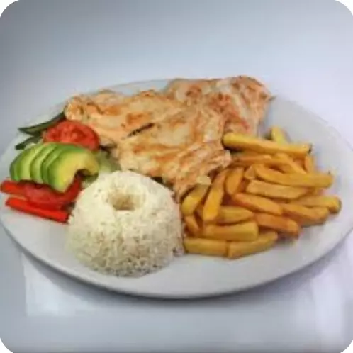 Pechuga a la plancha c/ papas fritas