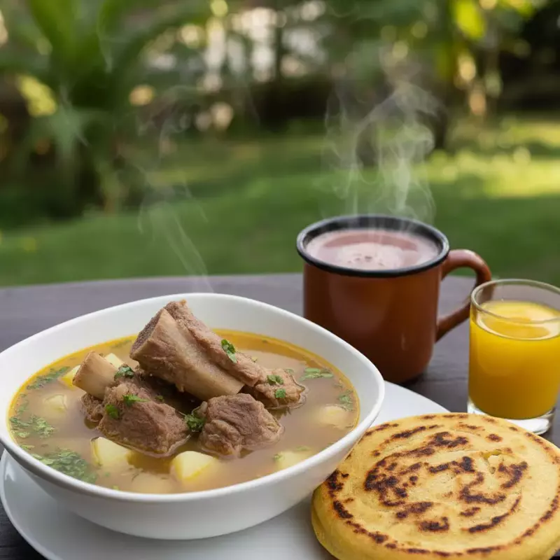 Caldo con costilla