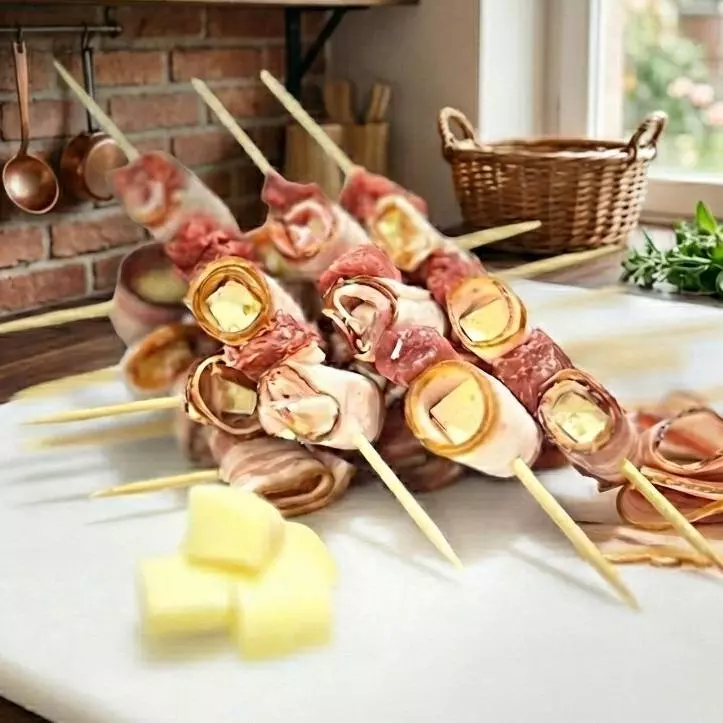 Espeto Triplo (Filé, Bacon/Queijo)