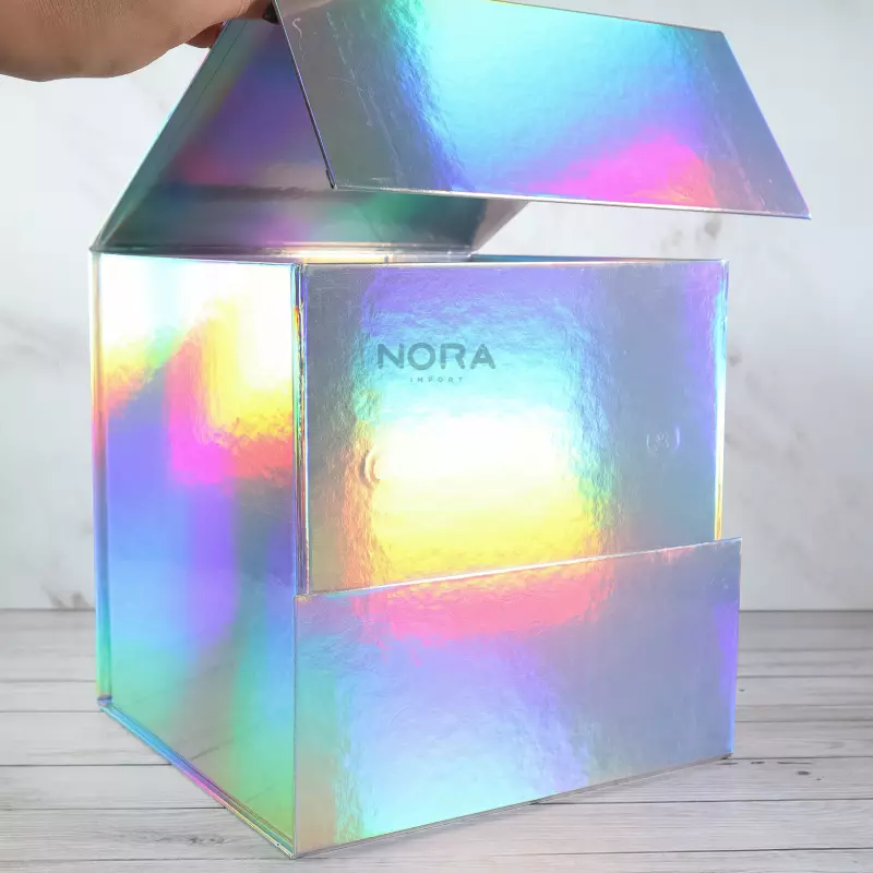 Cajas Lujo Holográfica Cuadrada