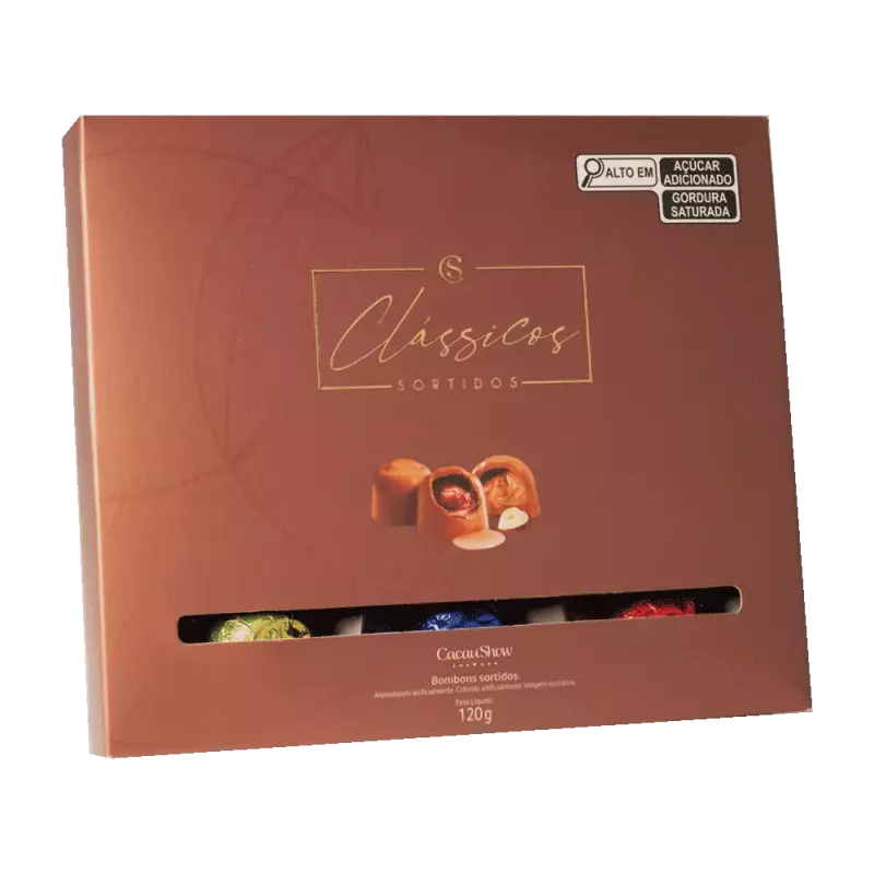 Caixa de Bombons Clássicos 120g