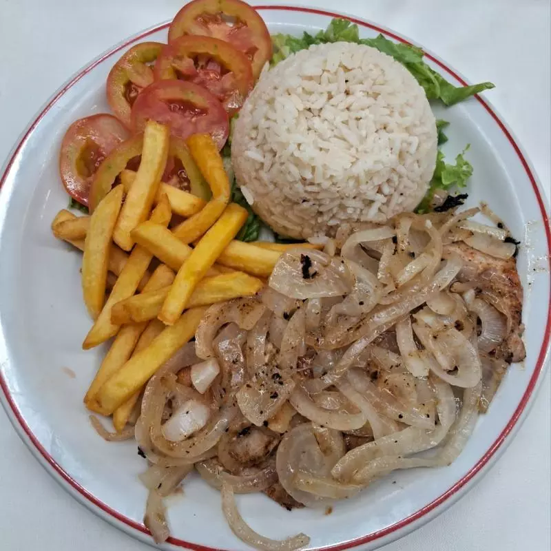 Lombo Suino Grelhado acebolado