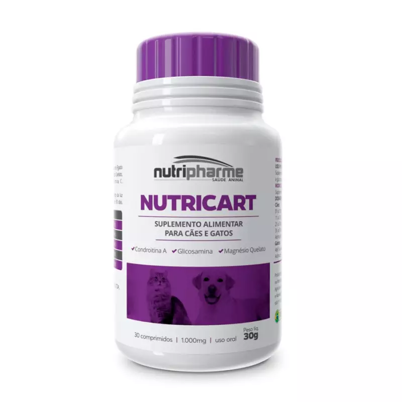 Nutricart 1000 para Cães e Gatos 30g
