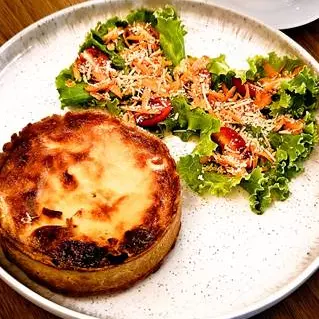 Quiche de alho-poró