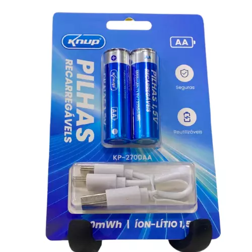 PILHAS RECARREGAVEIS 1,5V KP-2700AA