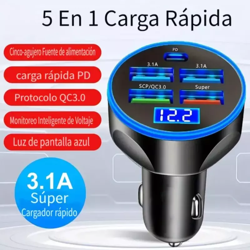 CARGADOR DE CELULAR PARA CARRO MDL1