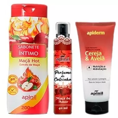 KIT SABO+PERF+HIDRA MAÇA + CER AVELÃ