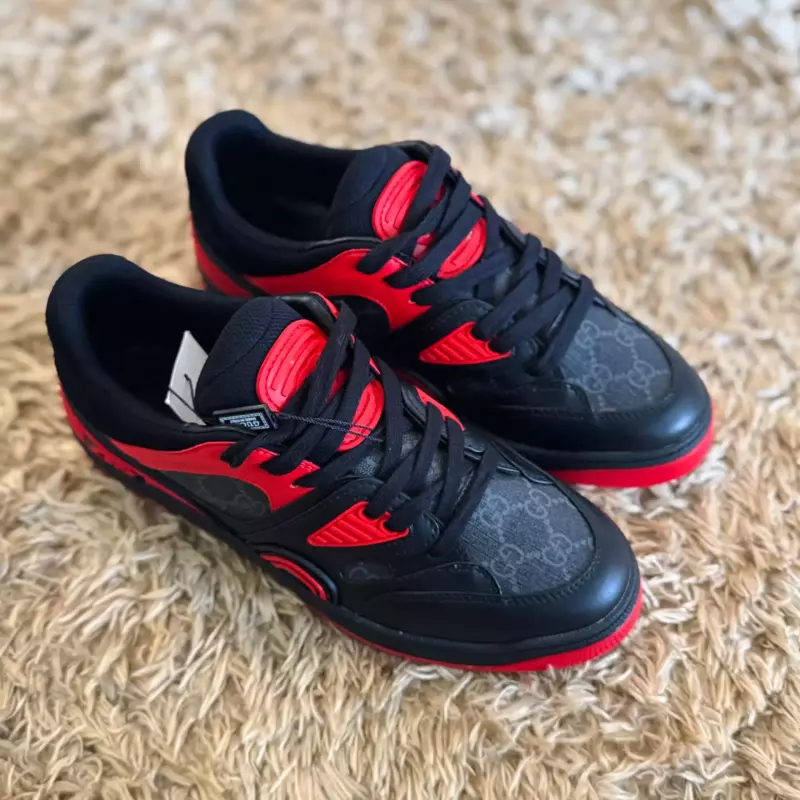 TENIS GUCCI BLACK&RED