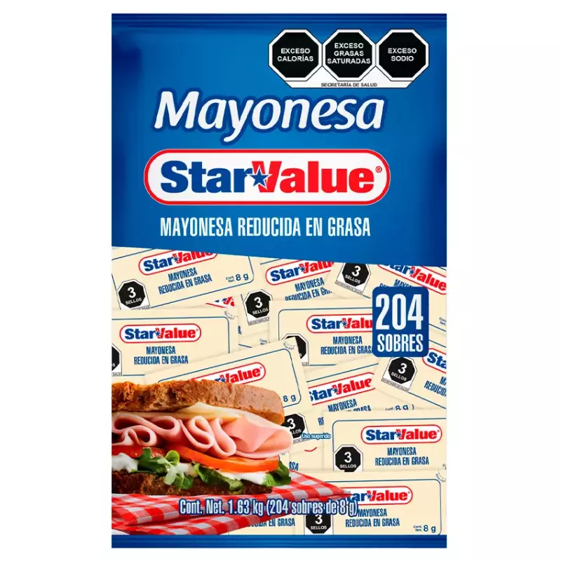 CAJA MAYONESA CUSTOM C/204 SOBRES